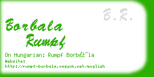 borbala rumpf business card